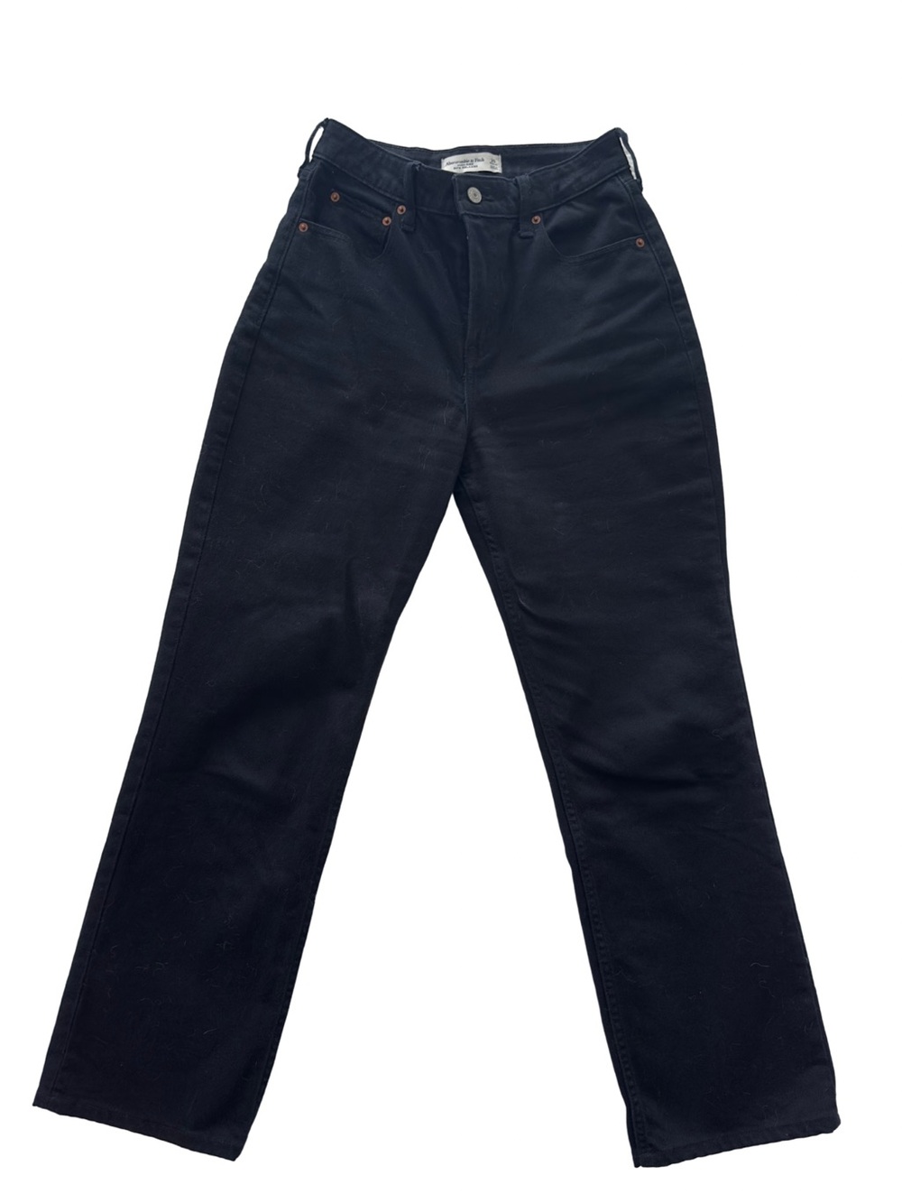 Abercrombie & Fitch Black 90s High-Rise Relaxed Jeans